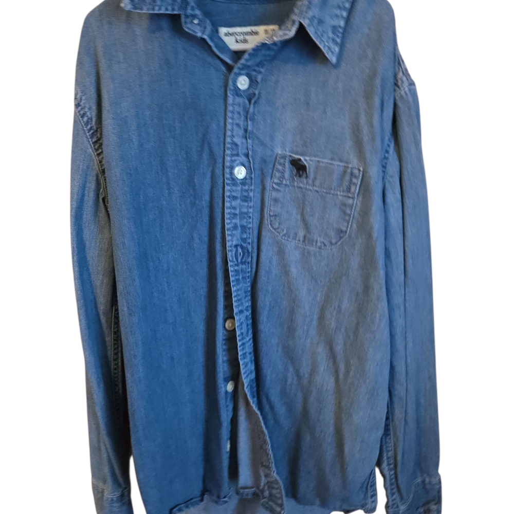 Abercrombie & Fitch Youth Blue Denim Shirt
